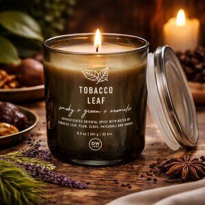 NWT DW Home Tobacco Leaf Luxury Candle